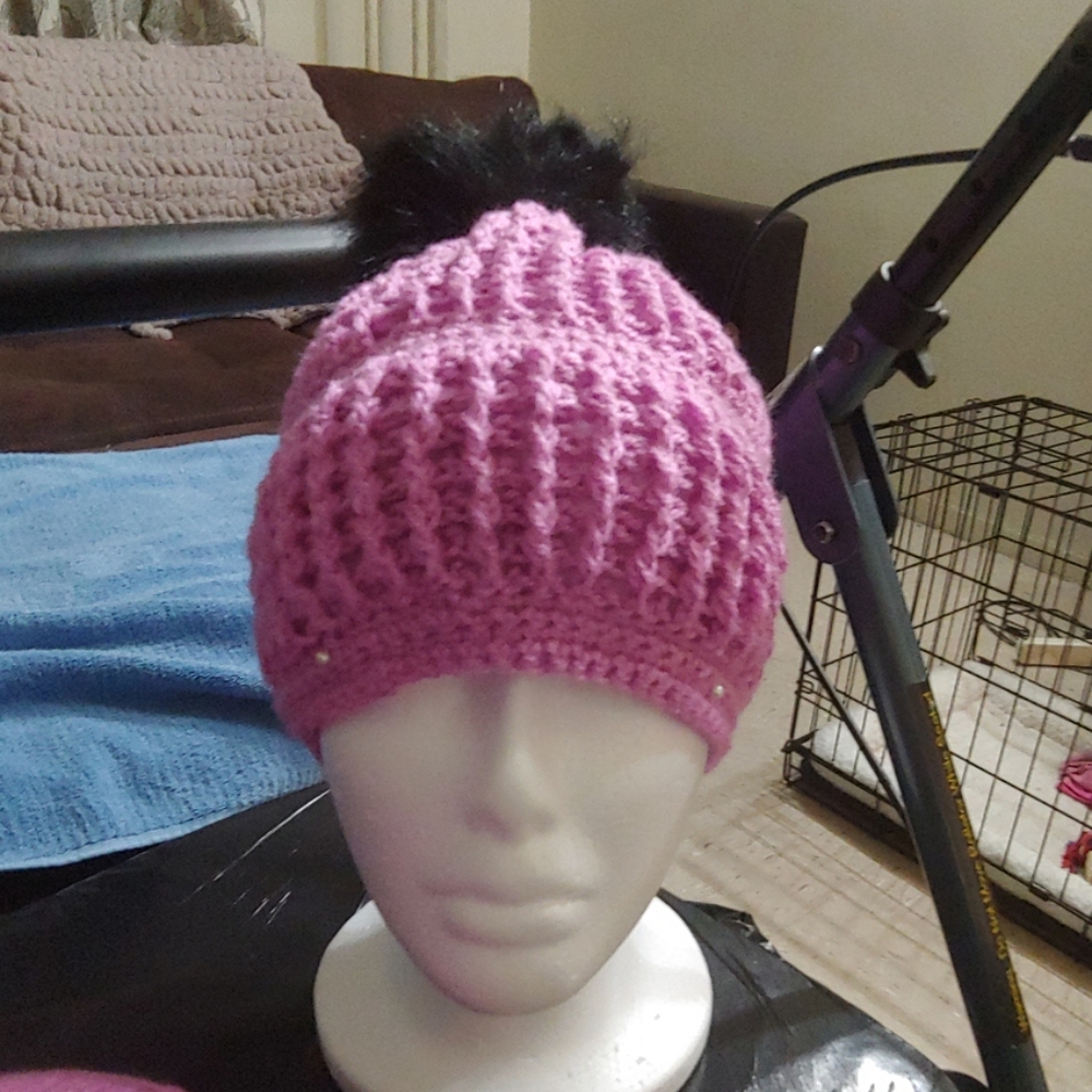Hand made hat.